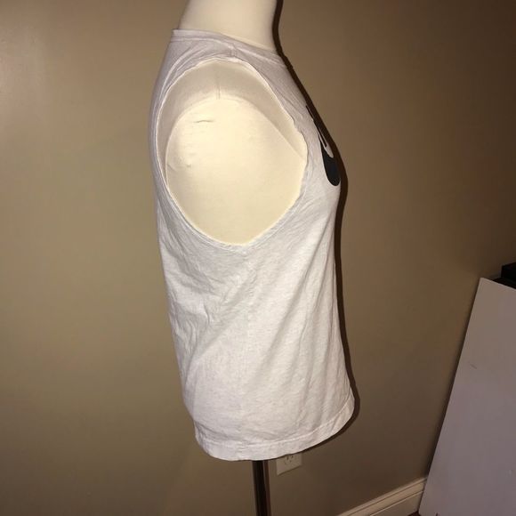 NIKE THE NIKE TEE gray large swoosh size s small black Nike symbol comfy - Picture 8 of 9